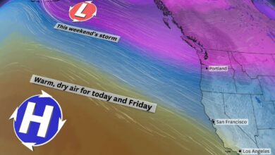 Unstable air over bay area continues into thursday but sunny weekend is ahead