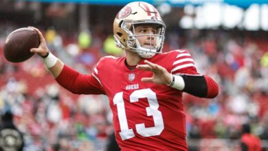 49ers lynch purdy contract talks underway samuels trade request makes sense