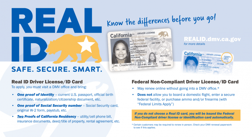 Real california dmv have California real id bay area dmv documents passport