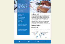 Professional company profile templates