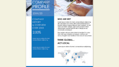 Professional company profile templates
