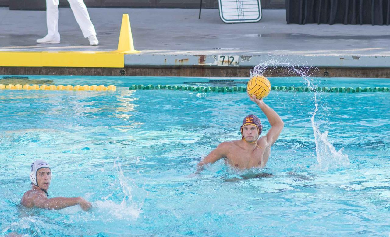 Despite arrest no contact order court admission water polo star continues to compete and teach