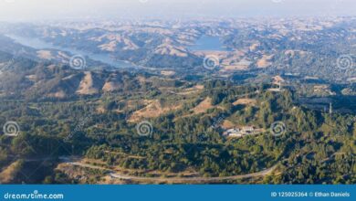 Bay aerial hills