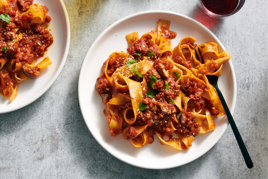 Treat yourself to a comforting bowl of pork ragu