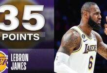 Lakers lebron james reaches 50000 career points and jj redick believes hes being shorted