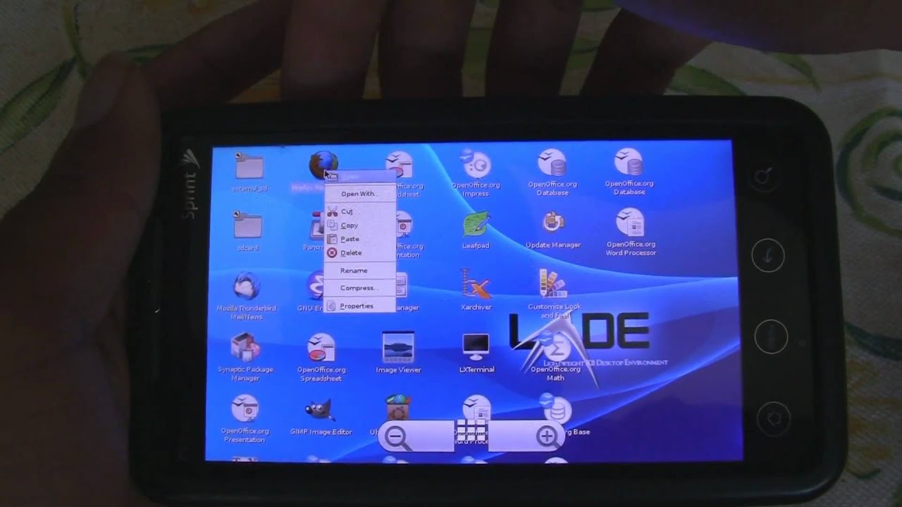 Running linux on android phones