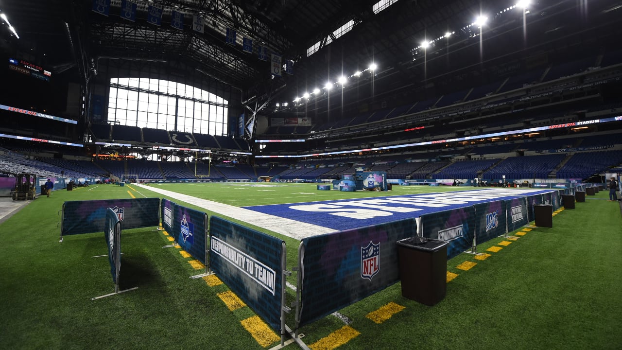 Quartet of cal products audition at nfl scouting combine in indianapolis