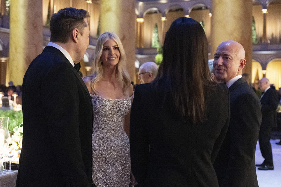 Jeff bezos lauren sanchez elon musk and ivanka trump partied like oligarchs