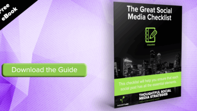 Social media post examples checklist