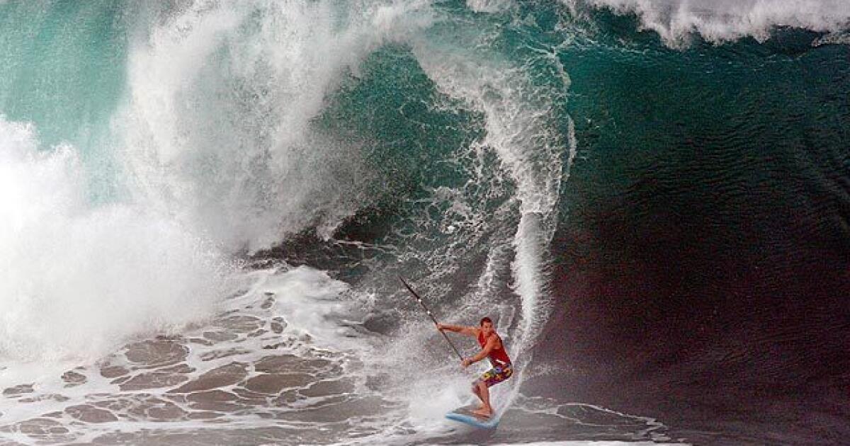 Big waves slam southern california beaches more massive surf on the way