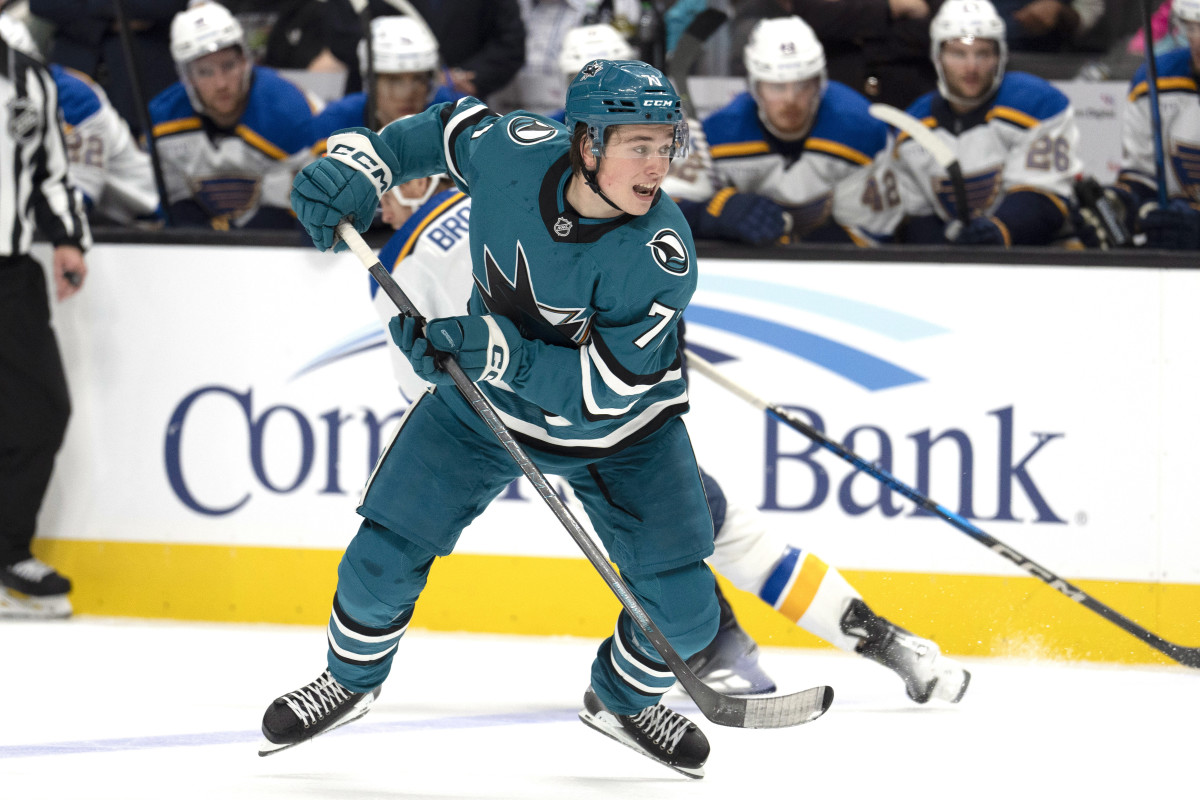 San jose sharks macklin celebrini calder trophy buffalo sabres colorado avalanche william eklund marc edouard vlasic blocked shots record