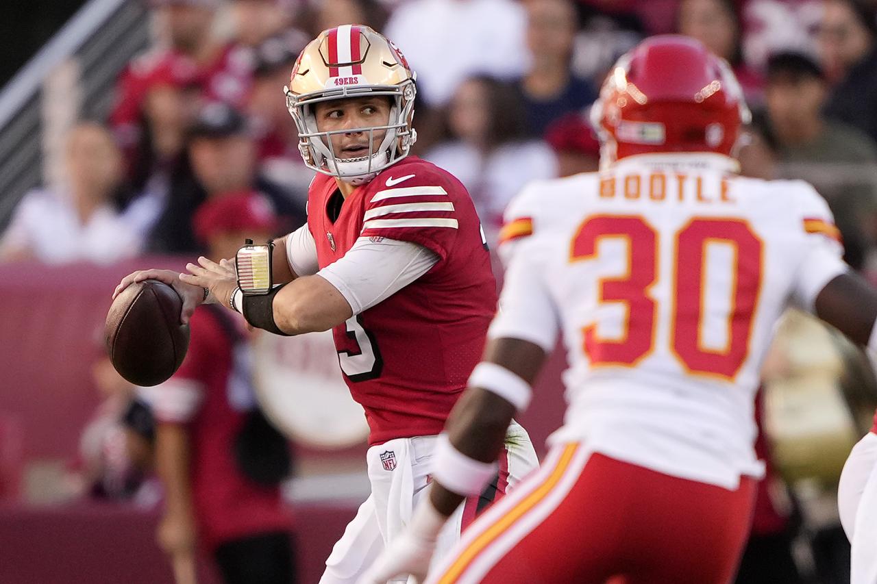 49ers brock purdy mac jones young qbs