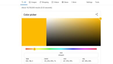 Google chrome color picker