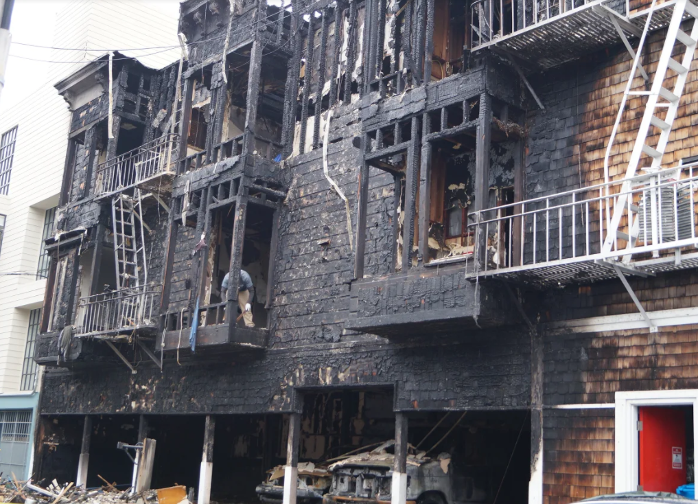 One hospitalized in east bay duplex fire