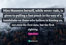 Miss manners yell at me when i run