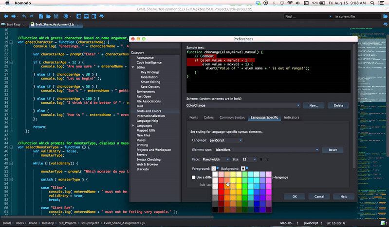 Code text editors for mac