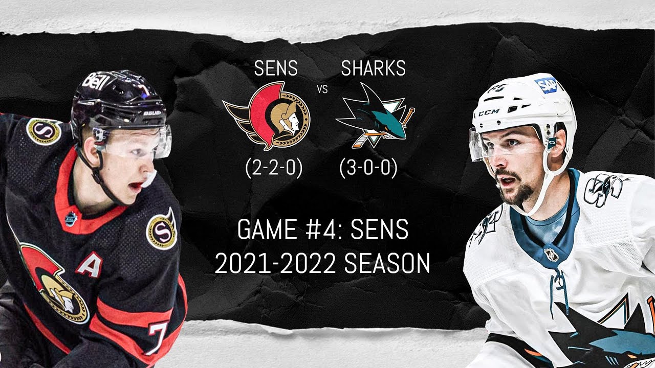 San jose sharks ottawa senators brady tkachuk
