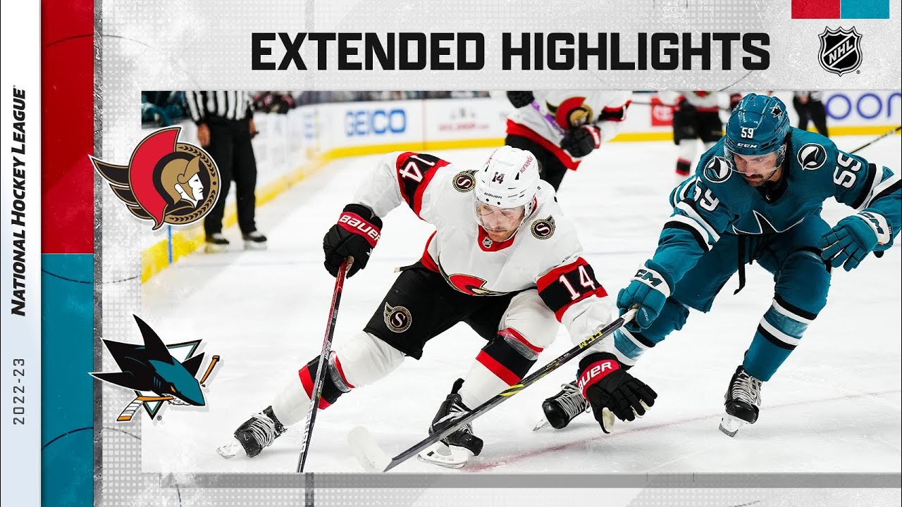 San jose sharks ottawa senators brady tkachuk