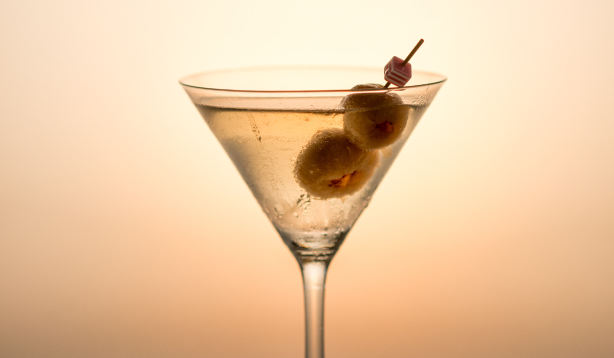A southern style martini artillery cocktail
