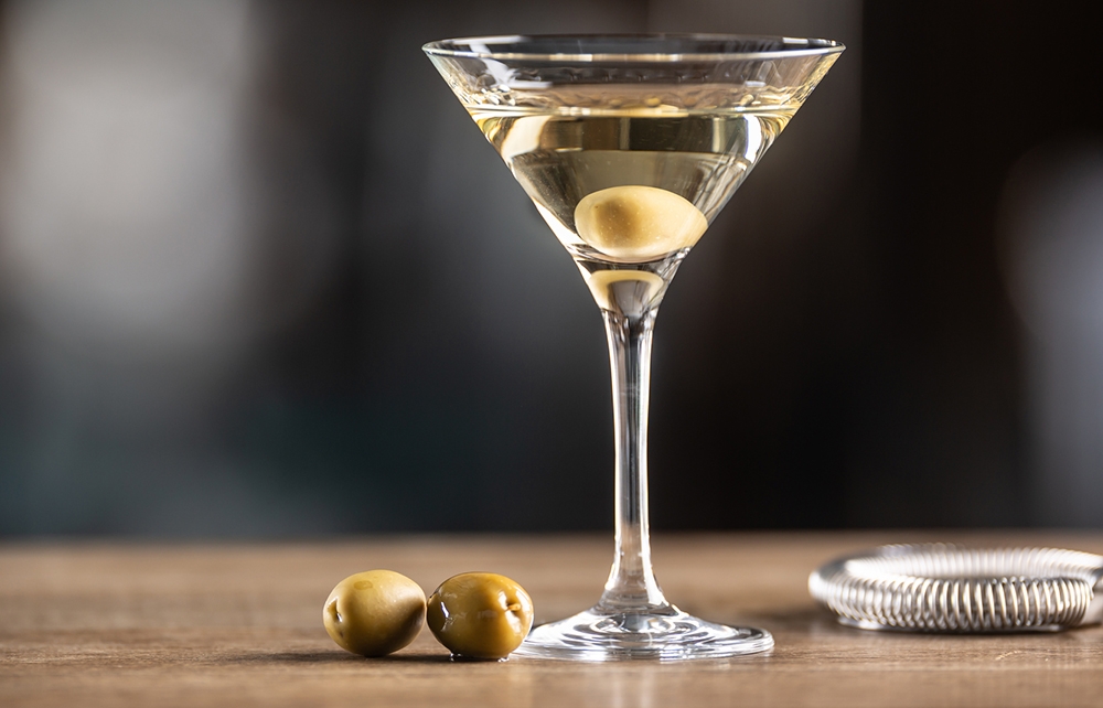 A southern style martini artillery cocktail