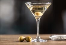 A southern style martini artillery cocktail