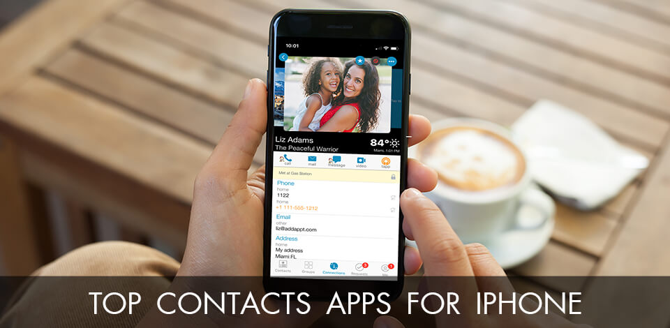 Contacts account accounts Iphone contact manager apps