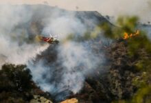 New la fire sparks evacuation orders for towns schools