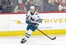San jose sharks nico sturm and william eklund questionablre for game versus new jersey devils